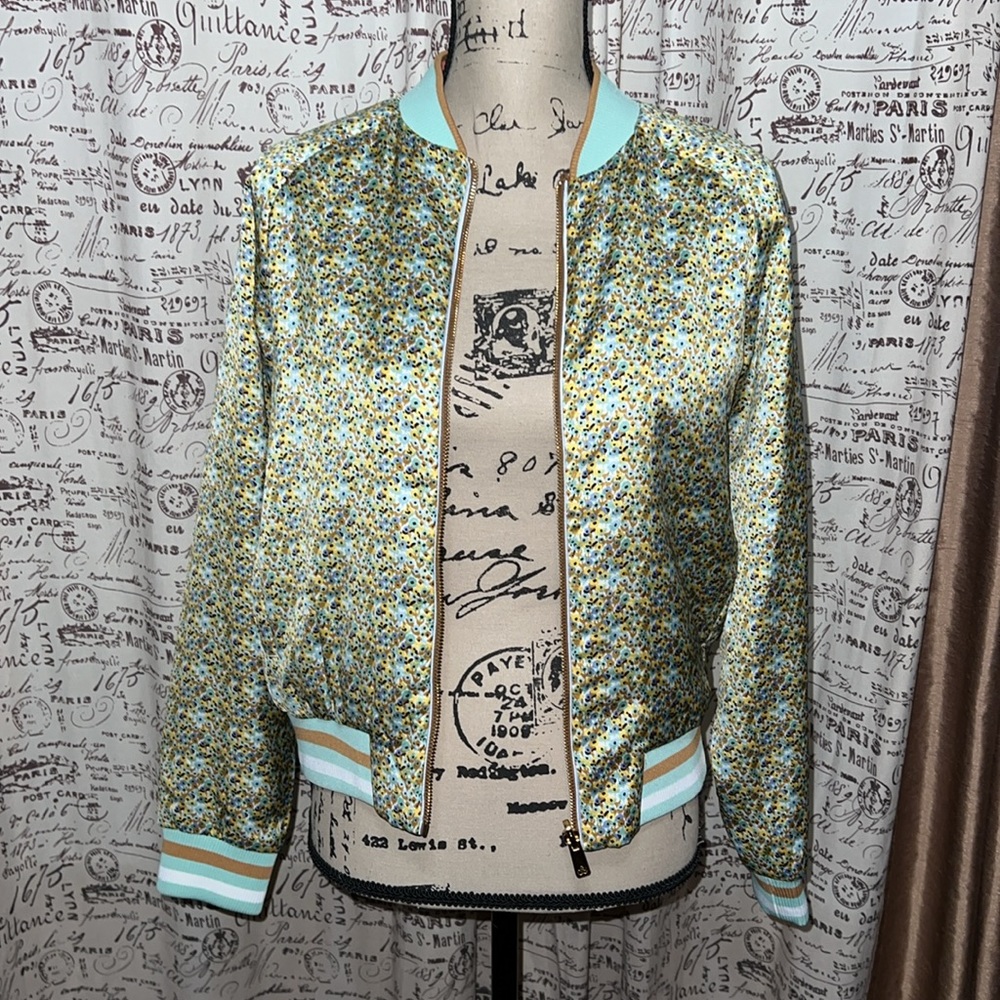 79- Scotch & Soda Printed reversible padded bomber jacket XS - Picture 6 of 12